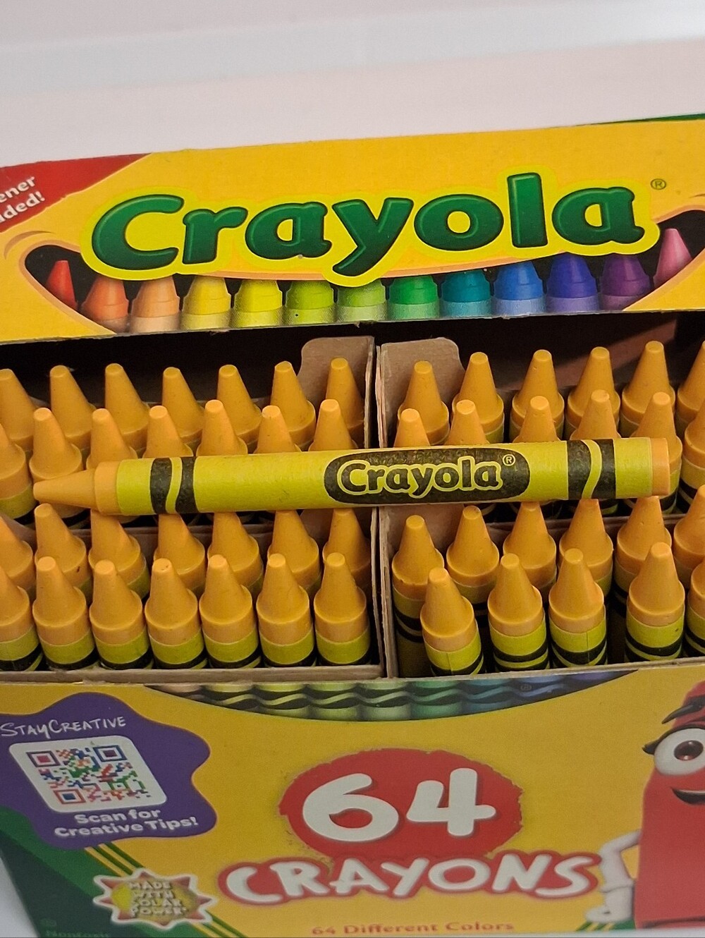 (64)Crayola Crayons (Dandelion) Single Color Bulk Lot - Picture 4 of 5